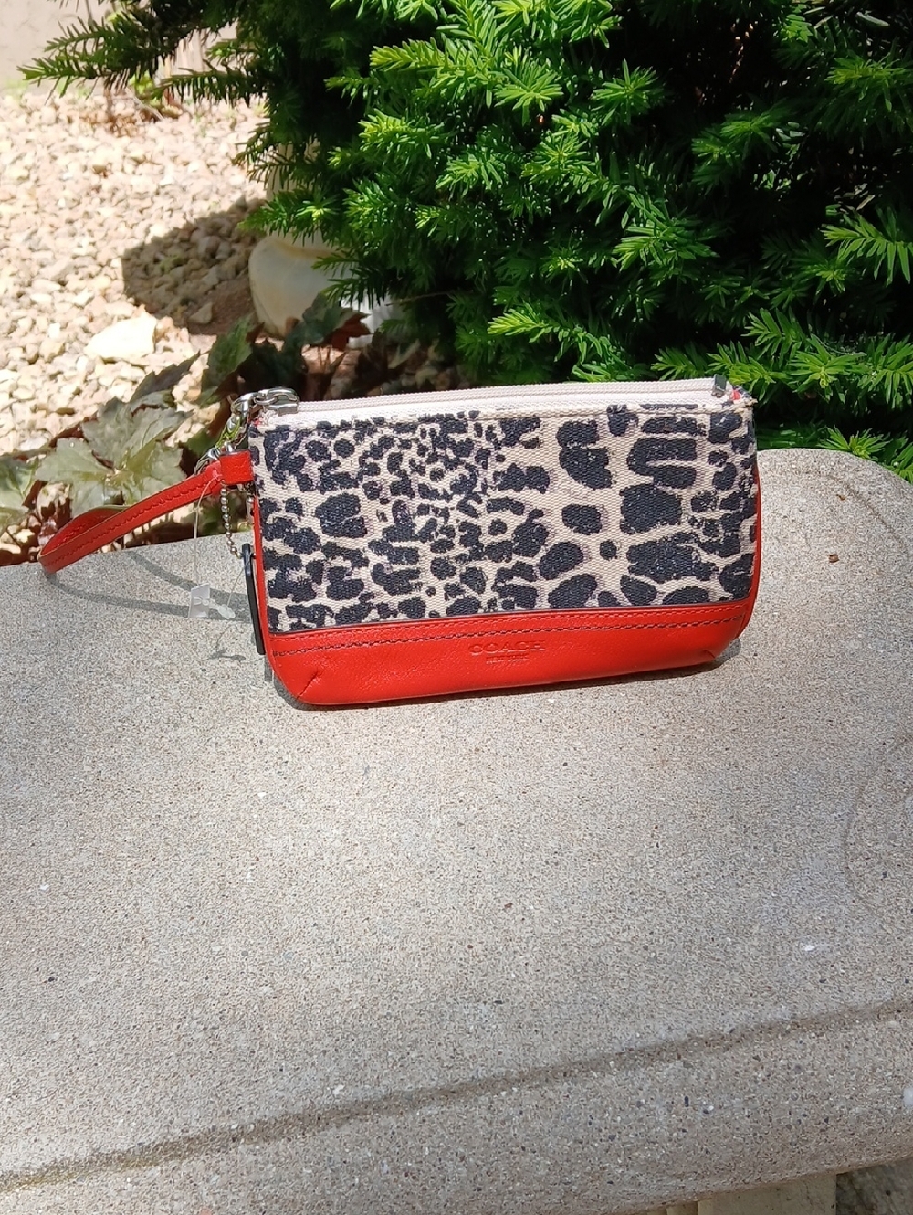 Coach Legacy Ocelot Print Wristlet,